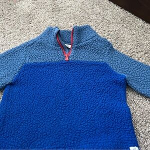 GAP Toddler Fleece in Blue and Red Sherpa sweatshirt